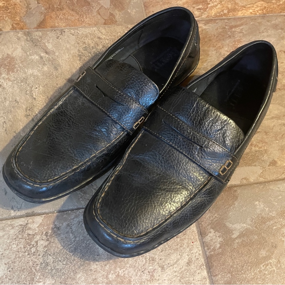 Mens slip on leather shoes